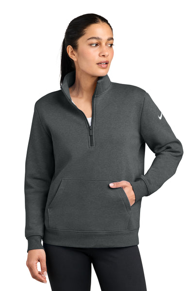 Nike Ladies Club Fleece Sleeve Swoosh 1/2-Zip