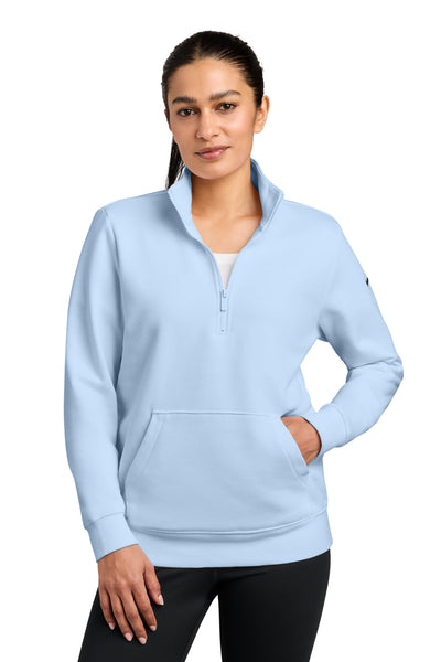 Nike Ladies Club Fleece Sleeve Swoosh 1/2-Zip