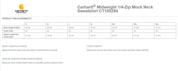 Carhartt® Midweight 1/4-Zip Mock Neck Sweatshirt