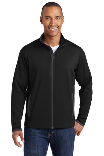 Sport-Tek® Sport-Wick® Stretch Contrast Full-Zip Jacket