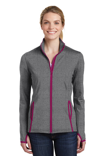 Sport-Tek® Ladies Sport-Wick® Stretch Contrast Full-Zip Jacket