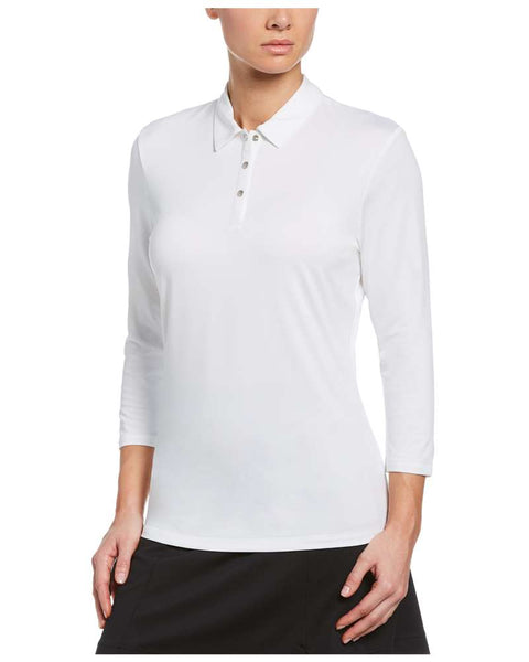 Ladies 3/4 Sleeve Polo